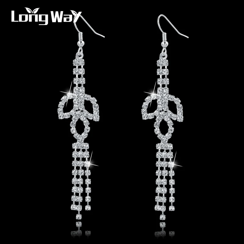 LongWay New Crystal Drop Earrings For Women Fashion Accessories Long Tassel Earrings Wedding Earrings Fashion Jewelry SER150007
LongWay New Crystal Drop Earrings For Women Fashion Accessories Long Tassel Earrings Wedding Earrings Fashion Jewelry SER150007