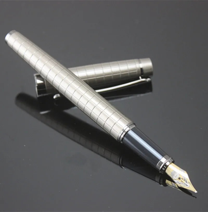 High Quality Metal gray lattice Iraurita Fountain Pen Full Metal Luxury Pens Caneta Office School Stationery Supplies ink pen
High Quality Metal gray lattice Iraurita Fountain Pen Full Metal Luxury Pens Caneta Office School Stationery Supplies ink pen