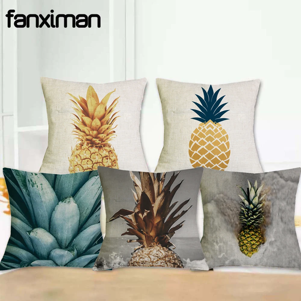 Fanximan Pineapple Printed Cotton Linen Cushion Cover Plant Home Decorative Pillowcase Sofa Bedding Cushion Case
Fanximan Pineapple Printed Cotton Linen Cushion Cover Plant Home Decorative Pillowcase Sofa Bedding Cushion Case