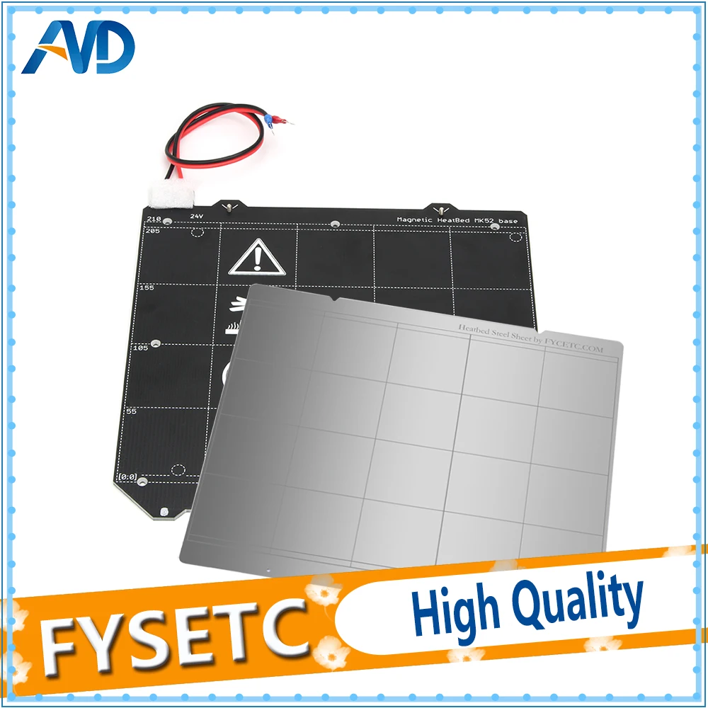 Clone Prusa i3 MK3 3D Printer MK3 Magnetic Heated Bed MK52 Wiring Thermistor Kit With Magnet + Steel Sheet For Prusa i3 MK3 MK3S
Clone Prusa i3 MK3 3D Printer MK3 Magnetic Heated Bed MK52 Wiring Thermistor Kit With Magnet + Steel Sheet For Prusa i3 MK3 MK3S