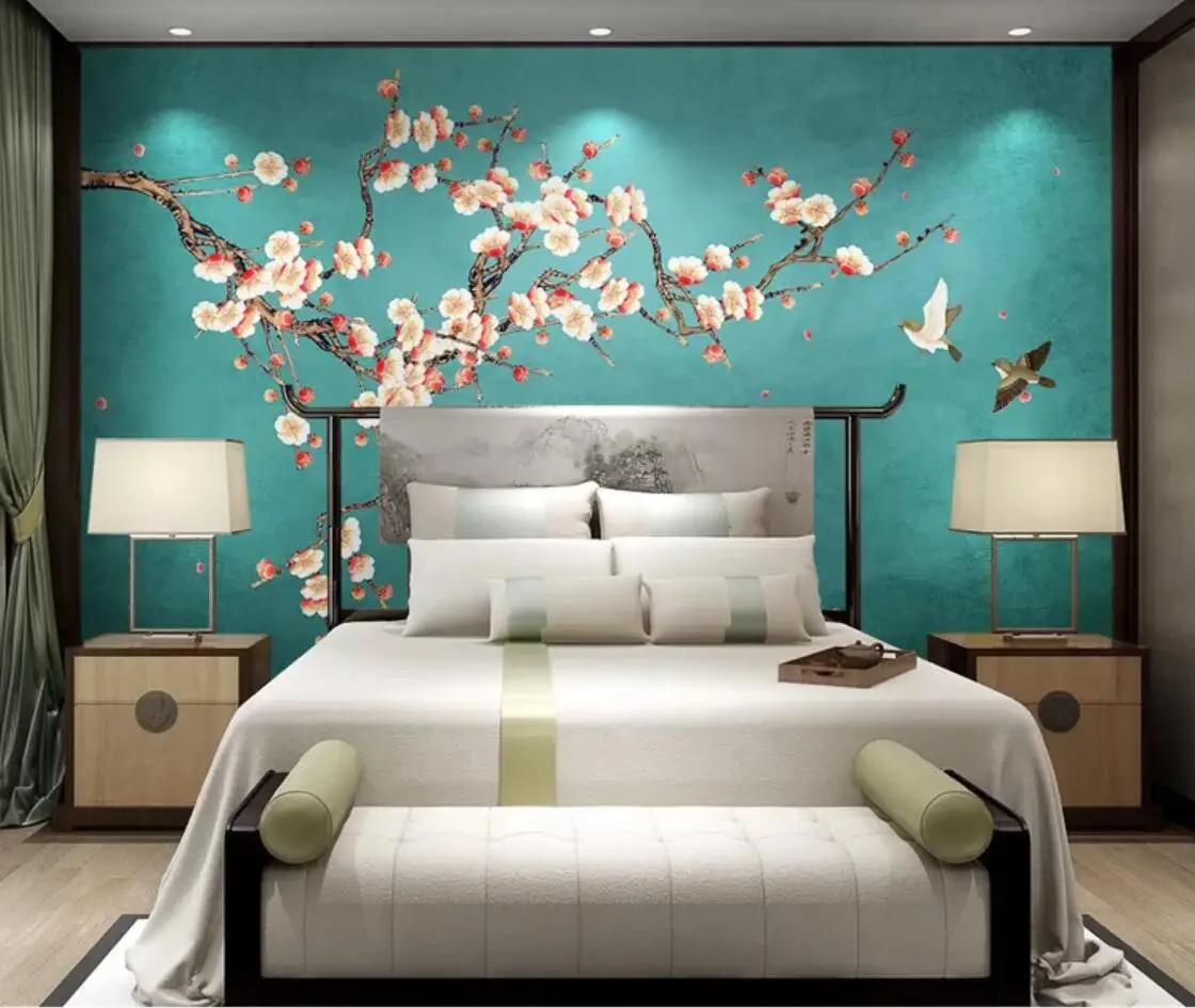Plum Blossom Flower Wallpaper Blue Background Wall Mural Waterproof Canvas Bedroom Luxury Home Decor Photo Floral Wall Paper 3d
Plum Blossom Flower Wallpaper Blue Background Wall Mural Waterproof Canvas Bedroom Luxury Home Decor Photo Floral Wall Paper 3d