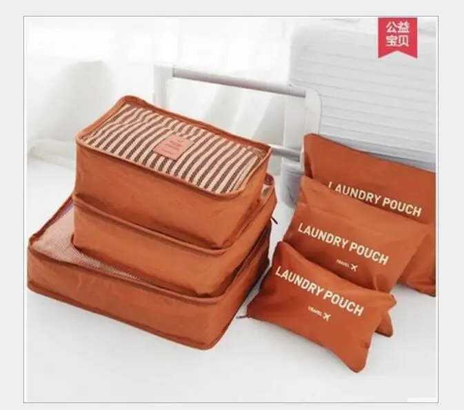 6 pcs for one set Travel Organizer Luggage Clothing Finishing Package Travel Storage Bag
6 pcs for one set Travel Organizer Luggage Clothing Finishing Package Travel Storage Bag