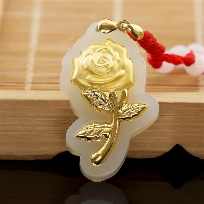 Rose Jade Pendant For Men Women Jade Necklace Pendant White Hetian Gift High Quality
Rose Jade Pendant For Men Women Jade Necklace Pendant White Hetian Gift High Quality