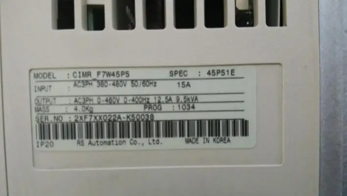 Inverter CIMR-F7W45P5 5.5KW 380V , Used one , 90% appearance new , 3 months warranty , fastly shipping
Inverter CIMR-F7W45P5 5.5KW 380V , Used one , 90% appearance new , 3 months warranty , fastly shipping