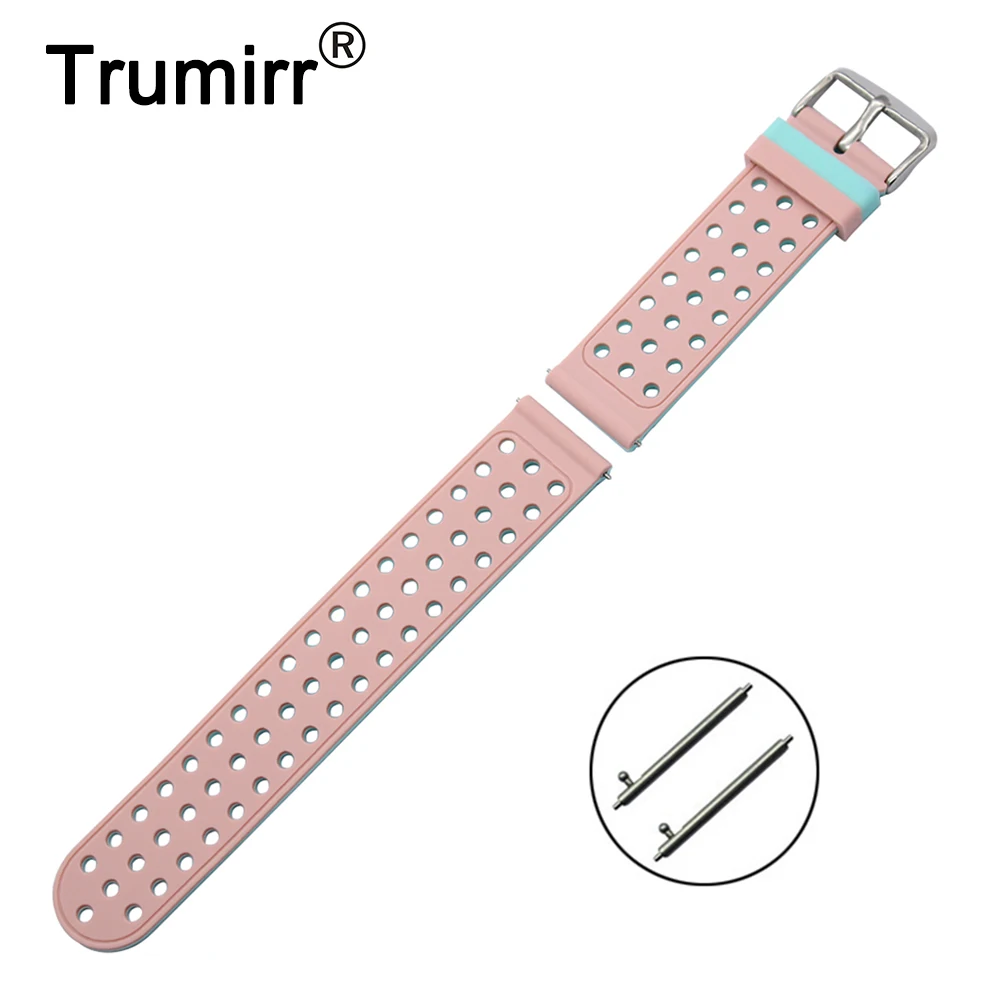 Sport 20mm Rubber Silicon Watchband for Huawei Watch 2 (Sport) Quick Release Belt Bracelet Wrist Strp Pink Black Blue Green
Sport 20mm Rubber Silicon Watchband for Huawei Watch 2 (Sport) Quick Release Belt Bracelet Wrist Strp Pink Black Blue Green