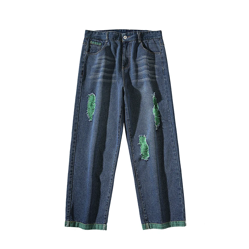 2019 Summer Men's Holes Baggy Homme Cargo Pocket Jeans Blue Color Casual Pants Biker Denim Loose Trousers Plus Size M-3XL
2019 Summer Men's Holes Baggy Homme Cargo Pocket Jeans Blue Color Casual Pants Biker Denim Loose Trousers Plus Size M-3XL