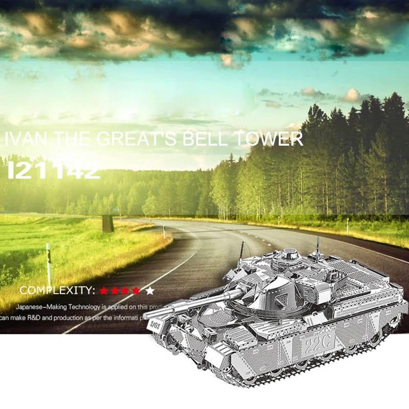 Chieftain Tank 3D Metal Assembled Model Simulation Adult Educational Toy Model Collection Souvenir Decorations 3D Tank Model
Chieftain Tank 3D Metal Assembled Model Simulation Adult Educational Toy Model Collection Souvenir Decorations 3D Tank Model