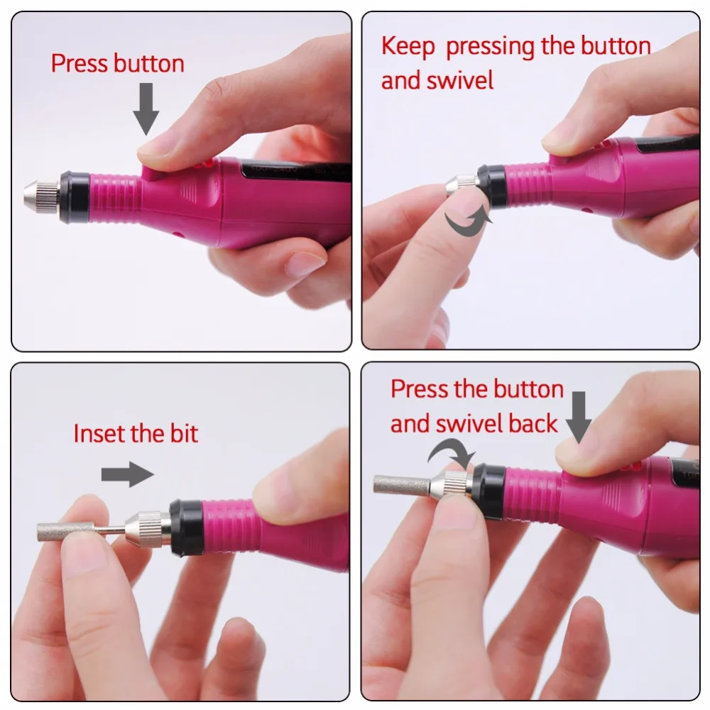 Elite99 20000RPM Electric Pedicure Machine Pen 6 Bits Polishing Sanding Grinding Nail Tool Variable Speed Rotary Detail Carver
Elite99 20000RPM Electric Pedicure Machine Pen 6 Bits Polishing Sanding Grinding Nail Tool Variable Speed Rotary Detail Carver