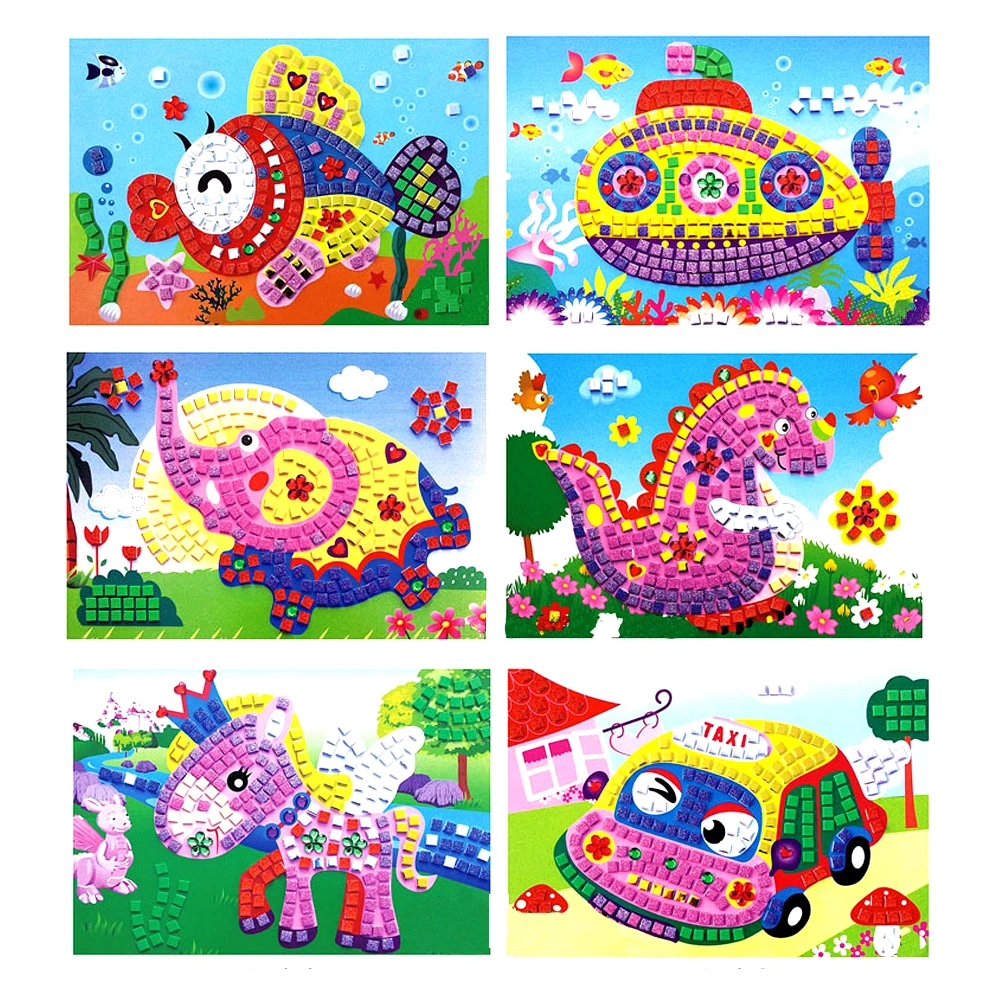 3D Foam Mosaics Sticky Crystal Art Sticker Game Craft Toys For Kids Children Gift Toy Intelligent Development Style Random Send
3D Foam Mosaics Sticky Crystal Art Sticker Game Craft Toys For Kids Children Gift Toy Intelligent Development Style Random Send