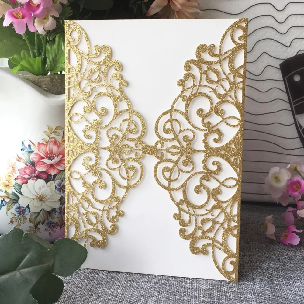 50Pcs/Lot Exquisite Laser Cut Lace Pattern Wedding Card Customizable Invitations Card Birthday Party Decorations
50Pcs/Lot Exquisite Laser Cut Lace Pattern Wedding Card Customizable Invitations Card Birthday Party Decorations