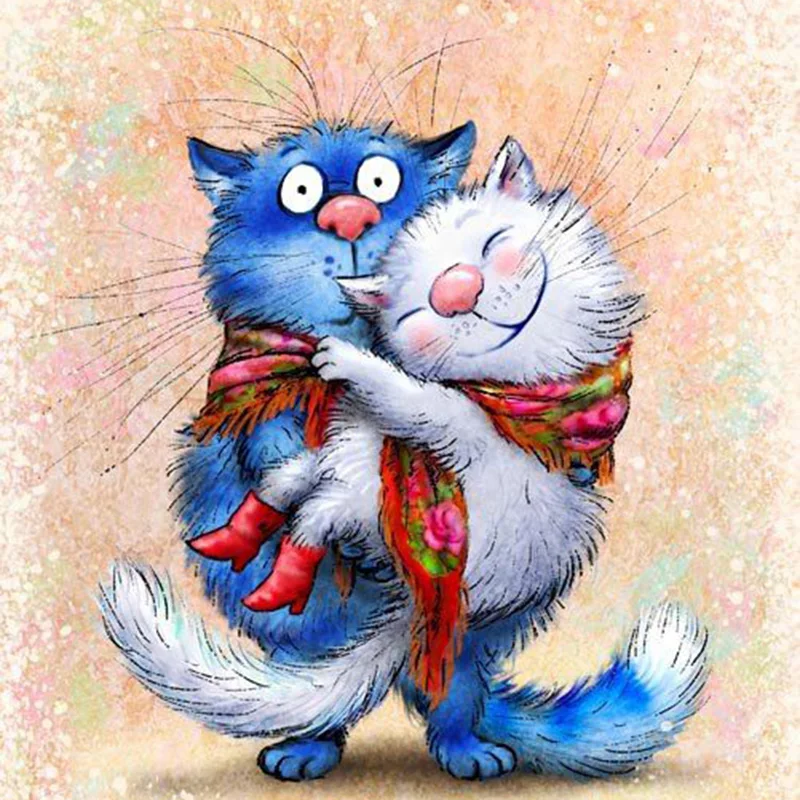 DIY Square Diamond Painting Cross Stitch Needlework Blue White Cat 5D Diamond Embroidery Diamond Mosaic Square Kits Home Decor
DIY Square Diamond Painting Cross Stitch Needlework Blue White Cat 5D Diamond Embroidery Diamond Mosaic Square Kits Home Decor