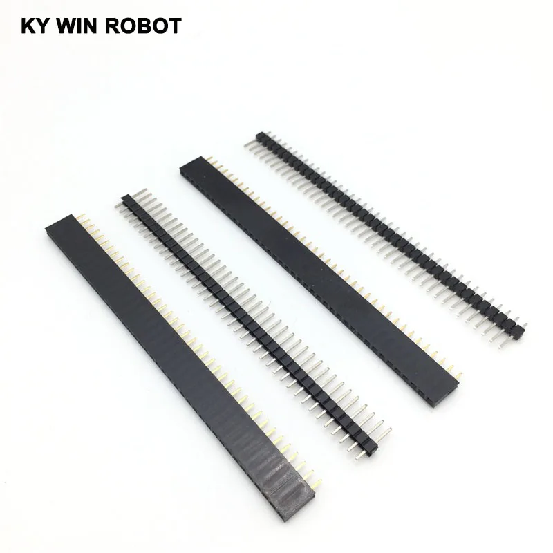 Free Shipping 1lot=10pcs 1x40 Pin 2.54mm Single Row Female + 10pcs 1x40 Male Pin Header connector
Free Shipping 1lot=10pcs 1x40 Pin 2.54mm Single Row Female + 10pcs 1x40 Male Pin Header connector