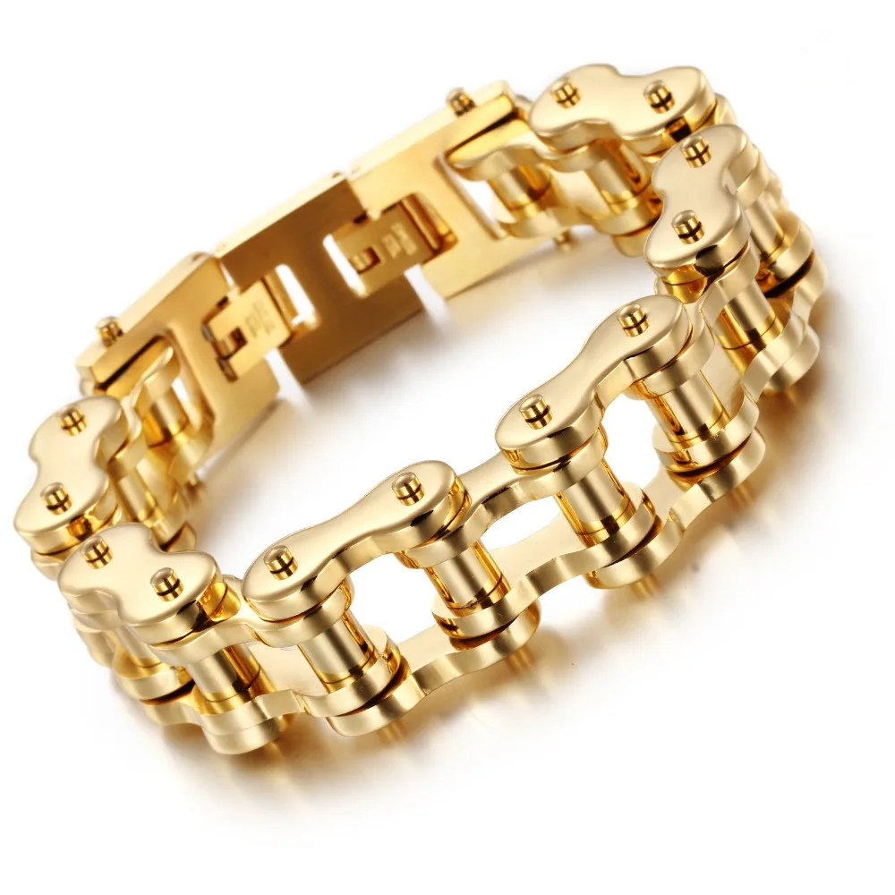 Golden men 's bracelet titanium steel punk personality jewelry jewelry tide men' s fashion accessories wholesale
Golden men 's bracelet titanium steel punk personality jewelry jewelry tide men' s fashion accessories wholesale