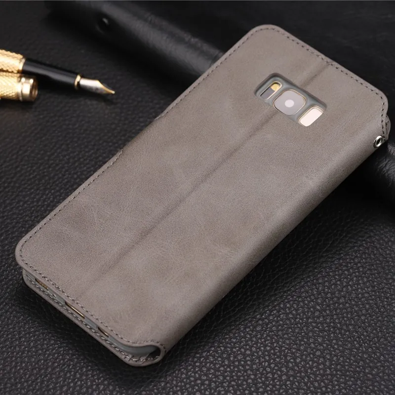 Кожаный чехол для Samsung Galaxy S8 S 8 | Мобильные телефоны и аксессуары