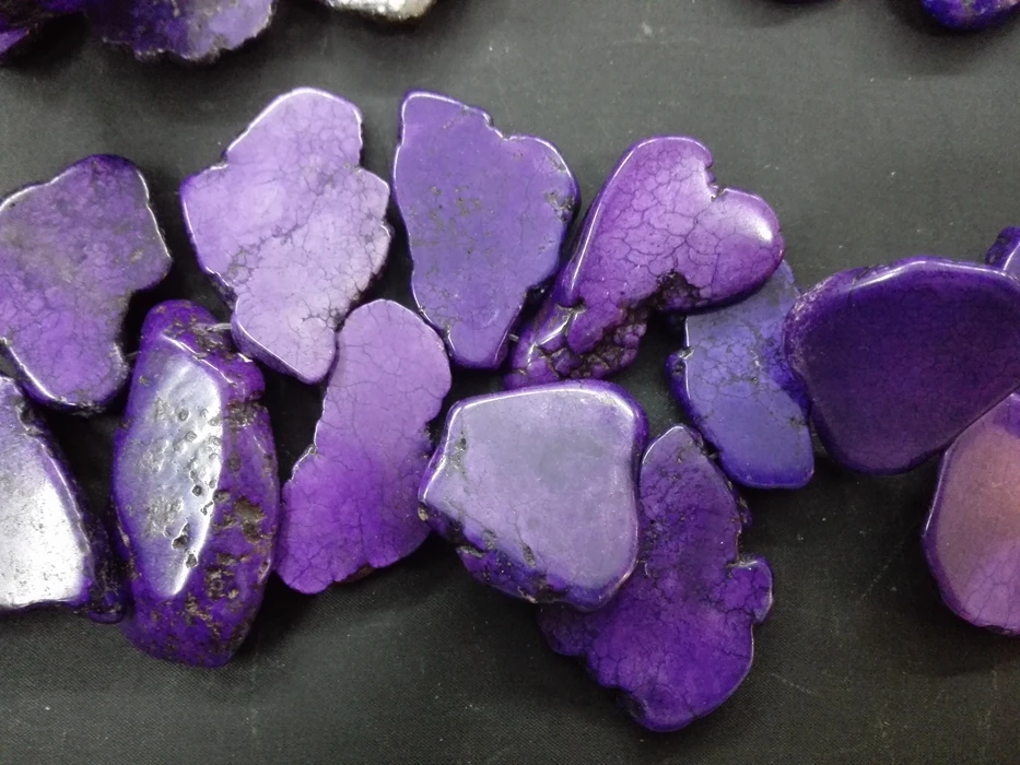Purple stone Howlite Irregularity Slice STONE Loose Bead DIY 20x35mm 40cm/16inch Exaggerate Stone GIFT
Purple stone Howlite Irregularity Slice STONE Loose Bead DIY 20x35mm 40cm/16inch Exaggerate Stone GIFT