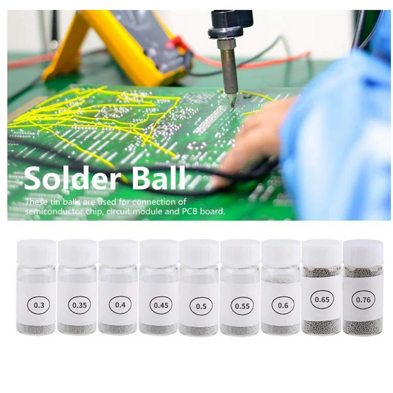 12.5K BGA Soldering Ball (0.25/0.3/0.35/0.4/0.45/0.5/0.6 ) BGA Solder Ball leaded Repair Tools
12.5K BGA Soldering Ball (0.25/0.3/0.35/0.4/0.45/0.5/0.6 ) BGA Solder Ball leaded Repair Tools
