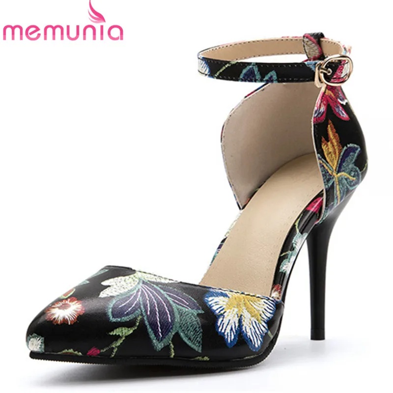 MEMUNIA 2020 big size 46 women pumps embroidered summer shoes buckle elegant thin high heels dress shoes ladies office shoes
MEMUNIA 2020 big size 46 women pumps embroidered summer shoes buckle elegant thin high heels dress shoes ladies office shoes