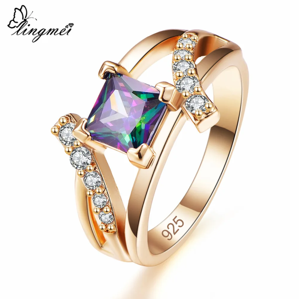 lingmei New Arrival Princess Cut Mysterious & Royal Blue & White CZ Gold Color Ring Size 6-9 Unisex Wedding Band Women Jewelry
lingmei New Arrival Princess Cut Mysterious & Royal Blue & White CZ Gold Color Ring Size 6-9 Unisex Wedding Band Women Jewelry
