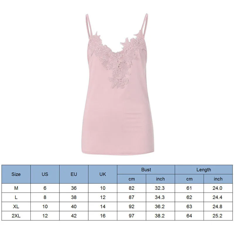 Women's V Neck Summer Lace Camis Camisole Tank Top Sleeveless Shirt Casual Off Shoulder Tank Top