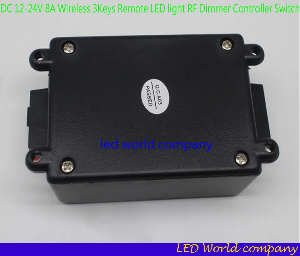 3Keys Remote LED light RF Dimmer Controller Switch8A DC 12-24V Wireless For Spotlight Recessed Strip Adjust Brightness | Лампы и