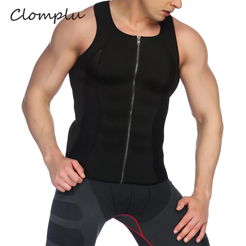 Clomplu Men Shaper Slimming Vest Body Shaper Black Zipper Abdomen Fat Burning 4XL Summer Sweat Corset Male Weight Loss Tops
Clomplu Men Shaper Slimming Vest Body Shaper Black Zipper Abdomen Fat Burning 4XL Summer Sweat Corset Male Weight Loss Tops