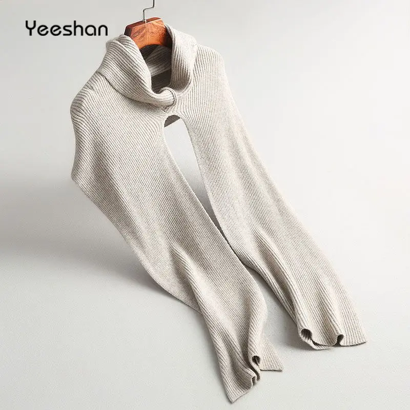 Yeeshan зимнее пончо зимний женский свитер 2017 круглый вырез женские пуловеры