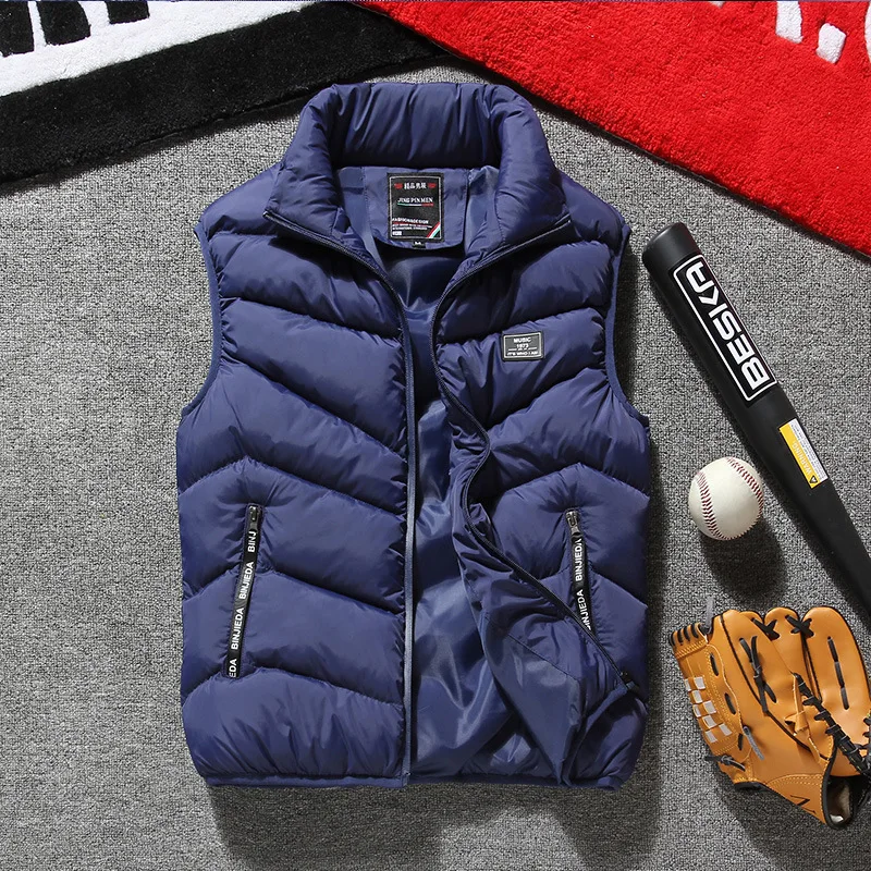 Vest Men Winter Sleeveless Jacket Padded Waistcoat Fashion Casual Thick Warm Vest Coat Chalecos Para Hombre
Vest Men Winter Sleeveless Jacket Padded Waistcoat Fashion Casual Thick Warm Vest Coat Chalecos Para Hombre