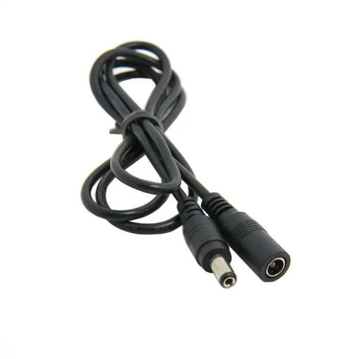 DC 5.5 * 2.1mm CCTV Extender Male to Female Barrel Connector Extension Cable 100cm 3ft
DC 5.5 * 2.1mm CCTV Extender Male to Female Barrel Connector Extension Cable 100cm 3ft