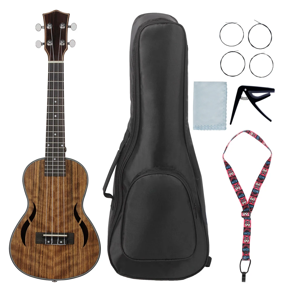 26 Inch Acoustic Ukulele Tenor Ukulele Concert Ukelele Uke Walnut Wood Nylon Strings Close Type Tuning Pegs
26 Inch Acoustic Ukulele Tenor Ukulele Concert Ukelele Uke Walnut Wood Nylon Strings Close Type Tuning Pegs