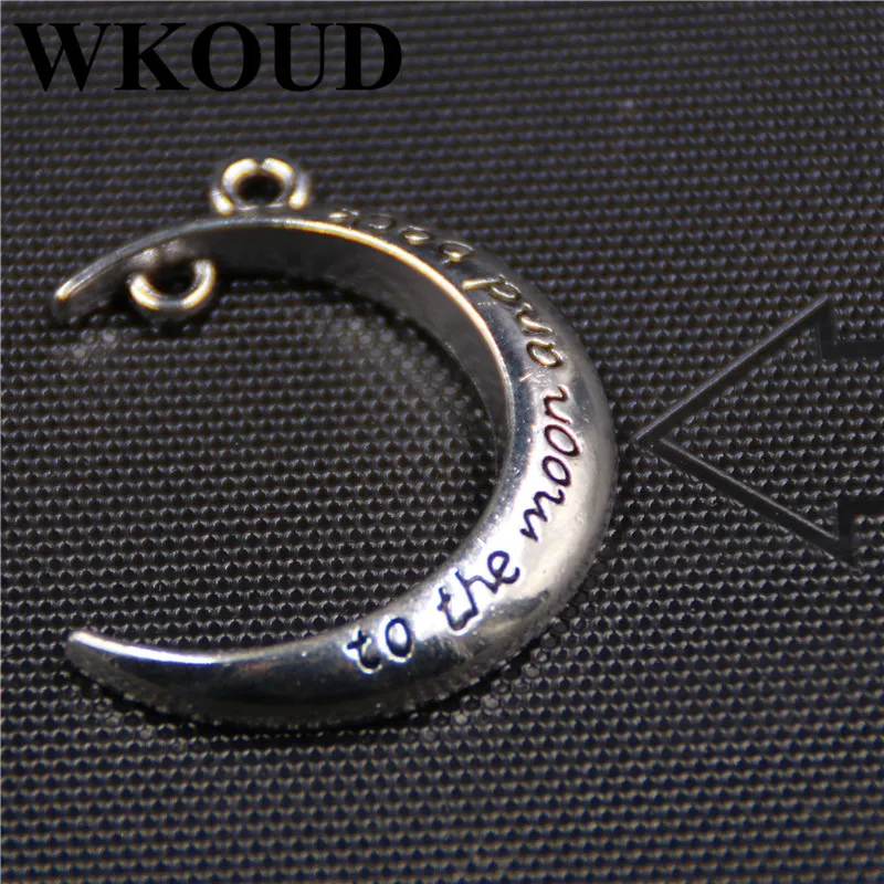 6pcs Silver Plated Double Hole Moon Pendant Hip Hop Earrings Necklace Metal Accessories DIY Charm For Jewelry Crafts Making A109
6pcs Silver Plated Double Hole Moon Pendant Hip Hop Earrings Necklace Metal Accessories DIY Charm For Jewelry Crafts Making A109