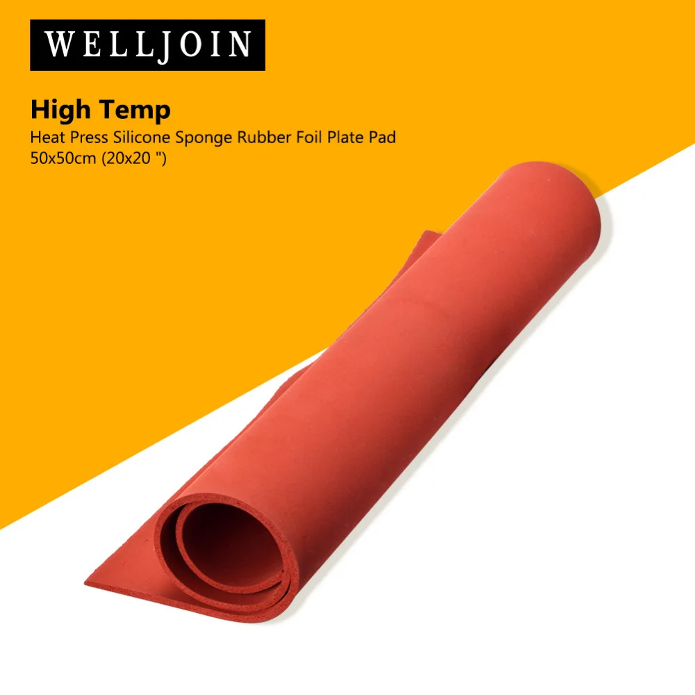 Heat Press Silicone Sponge Rubber Sheet Plate Pad 50x50cm(20x20") High Temp 2cm thickness
Heat Press Silicone Sponge Rubber Sheet Plate Pad 50x50cm(20x20") High Temp 2cm thickness