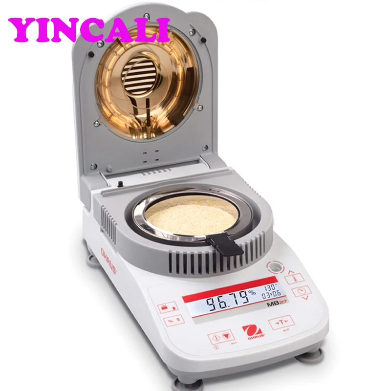 Halogen Rapid Heating Food Gain Moisture Analyzer MB27 High Precision Moisture Meter Tester Readability 0.001g Range 90g
Halogen Rapid Heating Food Gain Moisture Analyzer MB27 High Precision Moisture Meter Tester Readability 0.001g Range 90g