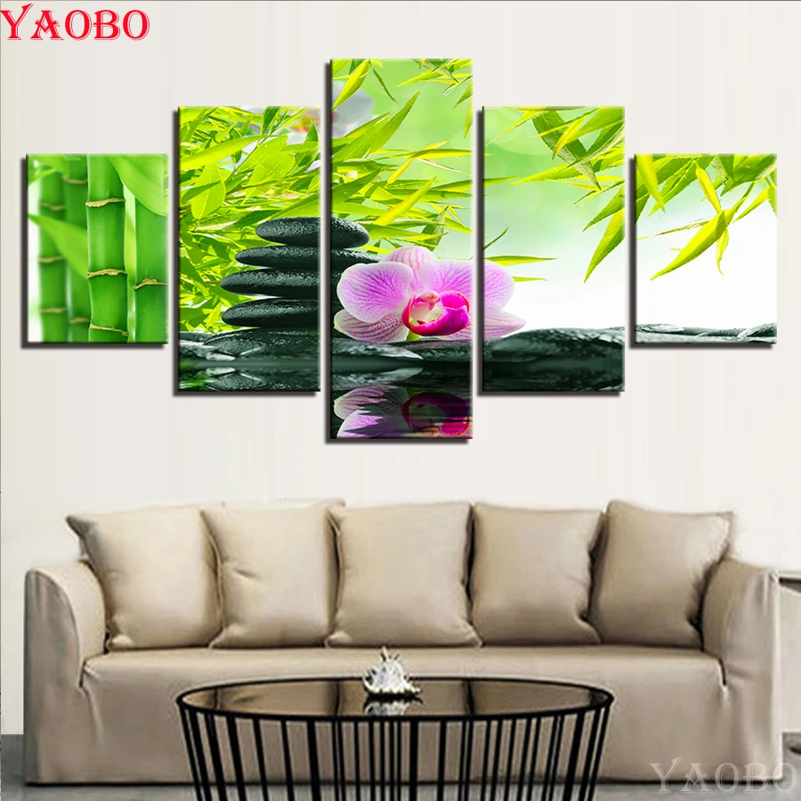 5pcs 5D DIY Full Round Drill Diamond Painting Embroidery Bamboo Stones Orchid Flowers Mosaic Cross Stitch Kit Wall Sticker Decor
5pcs 5D DIY Full Round Drill Diamond Painting Embroidery Bamboo Stones Orchid Flowers Mosaic Cross Stitch Kit Wall Sticker Decor