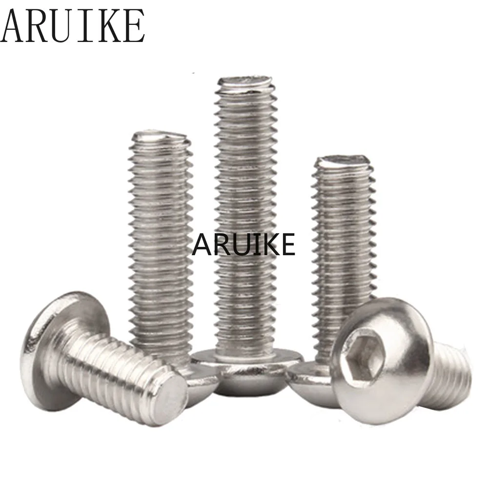 100pcs/Lot M2x10 mm M2*10 yuan cup Half round head 304 Stainless Steel Hex Socket Head Cap Screw Bolts
100pcs/Lot M2x10 mm M2*10 yuan cup Half round head 304 Stainless Steel Hex Socket Head Cap Screw Bolts