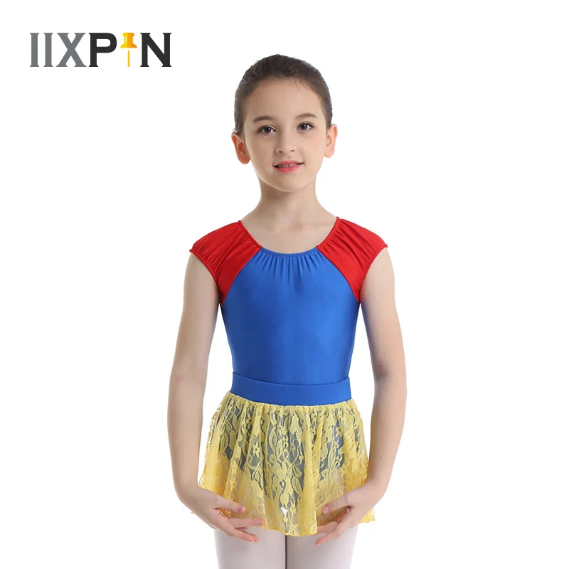 IIXPIN Kids Girls Short Cap Sleeves Ballet Dance Dress Gymnastics Leotard with Floral Lace Skirt Outfit Set Fairytale Dancewear
IIXPIN Kids Girls Short Cap Sleeves Ballet Dance Dress Gymnastics Leotard with Floral Lace Skirt Outfit Set Fairytale Dancewear
