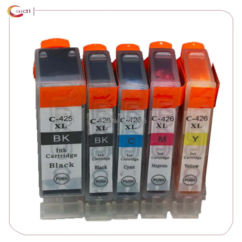 

5PCS Compatible For Canon PGI-425 CLI-426 ink cartridges pixma ip4840 ix6540 mg5140 mg5240 mg6140 mg8140 mx884 printer