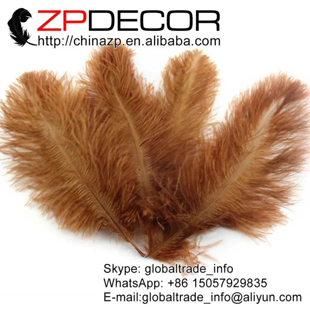 ZPDECOR 100 pcs/lot 25-30cm(10-12inch)Hand Select Beautiful and Smooth Brown Dyed Ostrich Feathers for Sale
ZPDECOR 100 pcs/lot 25-30cm(10-12inch)Hand Select Beautiful and Smooth Brown Dyed Ostrich Feathers for Sale