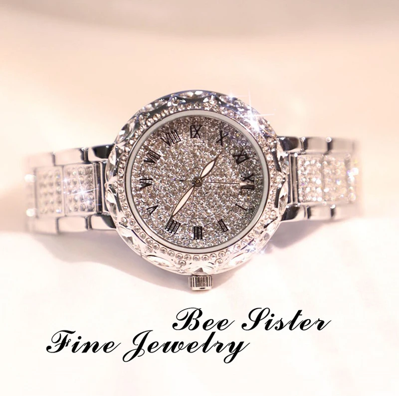New Hot Sale Famous Brand Bling Watch Women Luxury Austrian Crystal Watch Rose Gold Shinning Diomand Rhinestone Bangle Bracelet
New Hot Sale Famous Brand Bling Watch Women Luxury Austrian Crystal Watch Rose Gold Shinning Diomand Rhinestone Bangle Bracelet
