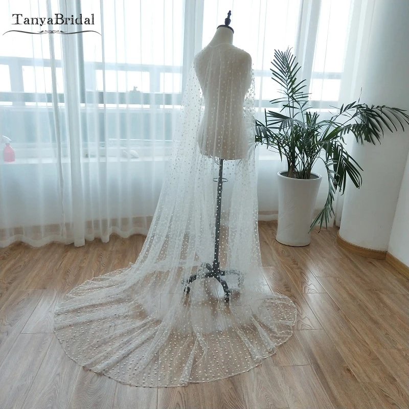 Printed Dot Tulle Wedding Boleros Long Cape amazing Beauty Shawls Bridal Accessories Women Jacket Noivas DJ053
Printed Dot Tulle Wedding Boleros Long Cape amazing Beauty Shawls Bridal Accessories Women Jacket Noivas DJ053