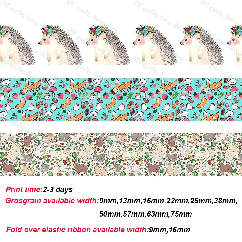 Cute animal printed ribbon wedding decorative ribbn hair tie material printed elastic ribbon 50 yards character grosgrain ribbon
Cute animal printed ribbon wedding decorative ribbn hair tie material printed elastic ribbon 50 yards character grosgrain ribbon
