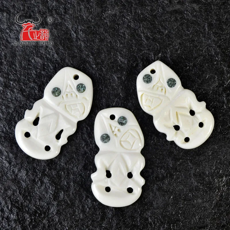 3PCS Handmade Carved Yak Bone Sea Wave Pendant New Zealand Maori Style Bone white Beads DIY Jewelry Accessory 36mmX20mm
3PCS Handmade Carved Yak Bone Sea Wave Pendant New Zealand Maori Style Bone white Beads DIY Jewelry Accessory 36mmX20mm