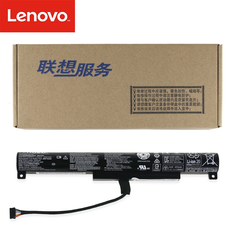 Оригинальный аккумулятор для ноутбука lenovo B50 10 Ideapad 100 15 15t 15iby L14C3A01 L14S3A01 24 Втч 2200