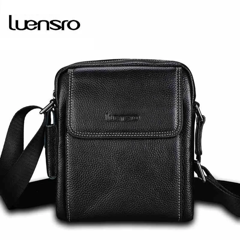LUENSRO Genuine Leather Men Bags Mini Male Cowhide Flap Bag Casual Men's Shoulder Crossbody Bags Messenger Men Leather Bag Small
LUENSRO Genuine Leather Men Bags Mini Male Cowhide Flap Bag Casual Men's Shoulder Crossbody Bags Messenger Men Leather Bag Small