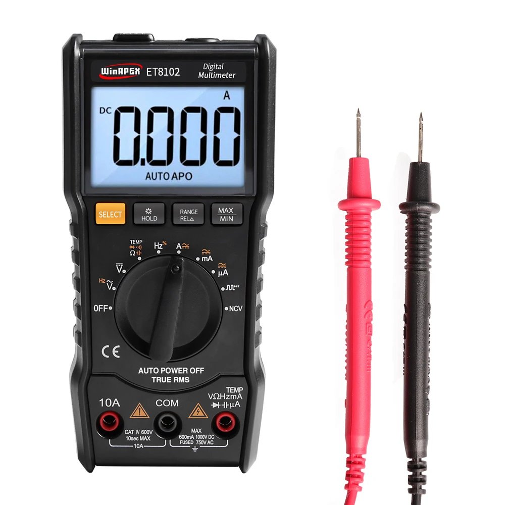 Mini Multifunctional Handheld Digital Multimeter Counts Multi Meter Measuring Voltage Current Resistance Capacitance Tester
Mini Multifunctional Handheld Digital Multimeter Counts Multi Meter Measuring Voltage Current Resistance Capacitance Tester