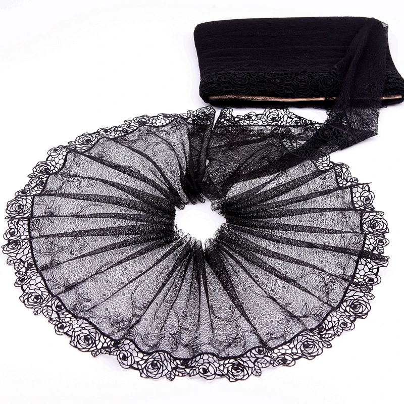 2Yards Black Exquisite Embroidered Flower Lace Trim High Quality Lace Fabric DIY Craft&Sewing Dress Clothing Accessories ~
2Yards Black Exquisite Embroidered Flower Lace Trim High Quality Lace Fabric DIY Craft&Sewing Dress Clothing Accessories ~