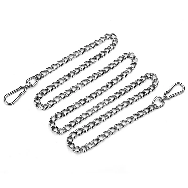 Rotatable Double head hook dog leash stainless steel P chain collar leash Explosion-proof dog lead Anti-winding Iron pet leashes
Rotatable Double head hook dog leash stainless steel P chain collar leash Explosion-proof dog lead Anti-winding Iron pet leashes