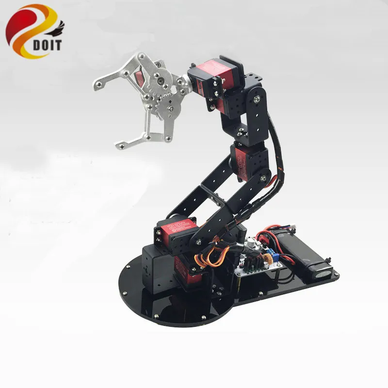 Original DOIT 6 Dof Metal Mechanical Arm Manipulator Full Metal Structure+1pcs Metal Mechanical Claw +6pcs High Torque Servo
Original DOIT 6 Dof Metal Mechanical Arm Manipulator Full Metal Structure+1pcs Metal Mechanical Claw +6pcs High Torque Servo