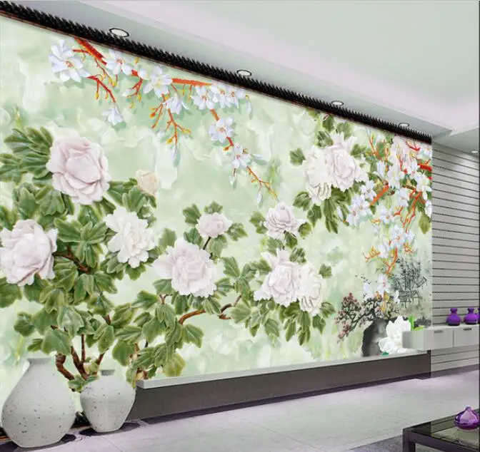 3d wallpaper custom mural non-woven 3d room wallpaper Jade peony Chinese wind ink paintings murals photo 3d wall mural wallpaper
3d wallpaper custom mural non-woven 3d room wallpaper Jade peony Chinese wind ink paintings murals photo 3d wall mural wallpaper