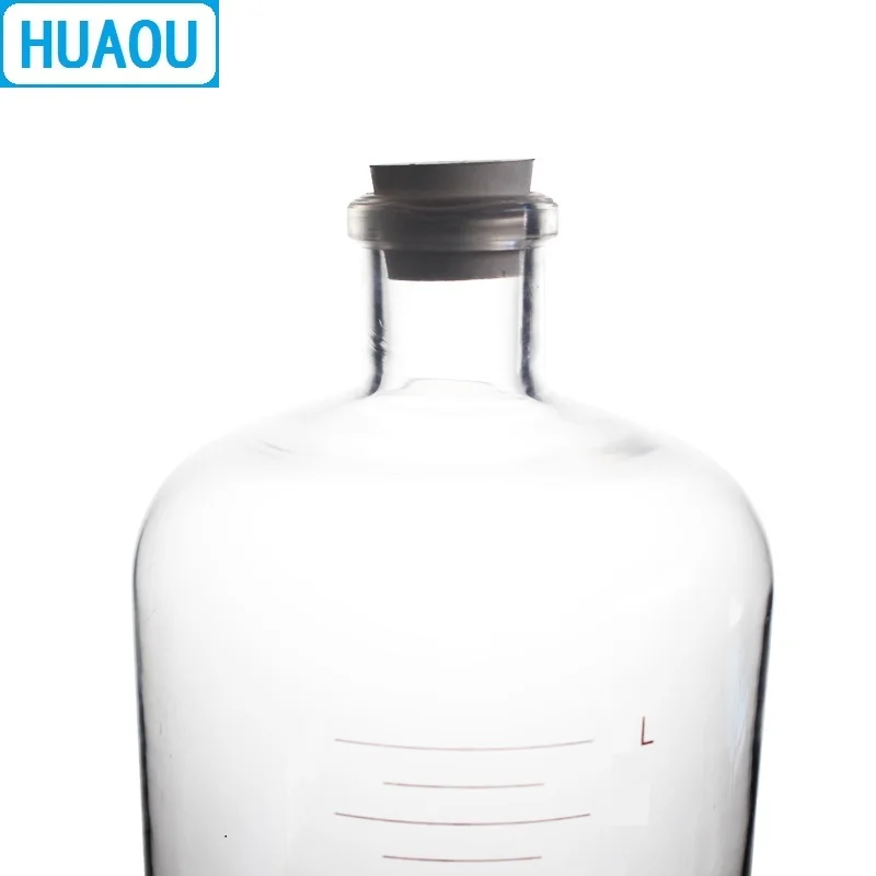 Флакон сывороточный стеклянный HUAOU 2500 мл л с узким горлом и резиновой пробкой |