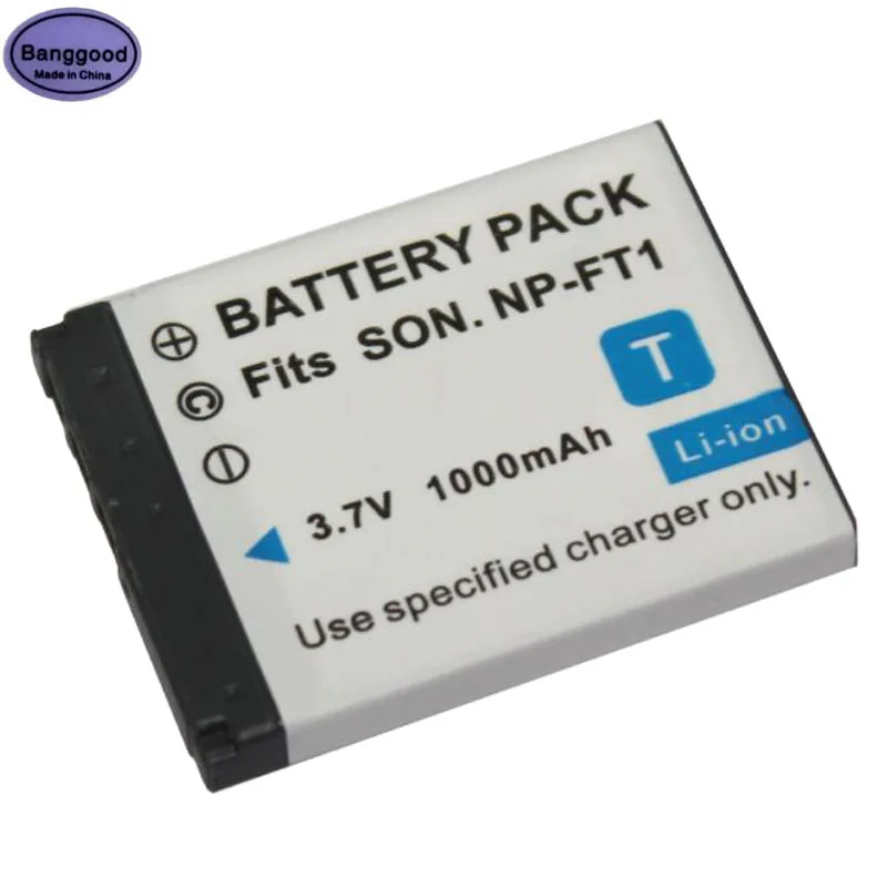 

3.7V 1000mAh NP-FT1 NPFT1 NP FT1 Digital Camera Battery Pack For SONY DSC- T1 T3 T11 T33 T5 T9 T10 T50 TM2 L1 M1